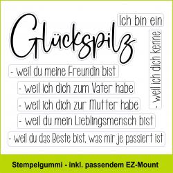 Ich bin ein Glückpilz - Stempelgummi